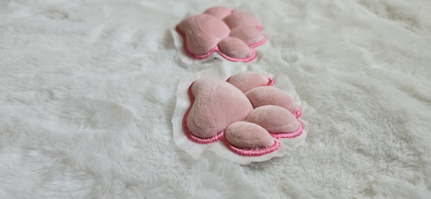 Plush Pink Paw Pad Bean Cat Style Stuffed Mochi for Furry Socks Gloves Accessories