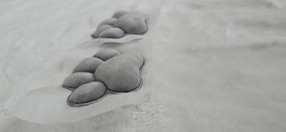 Plush Grey Paw Pad Bean Cat Style Stuffed Mochi for Furry Socks Gloves Accessories