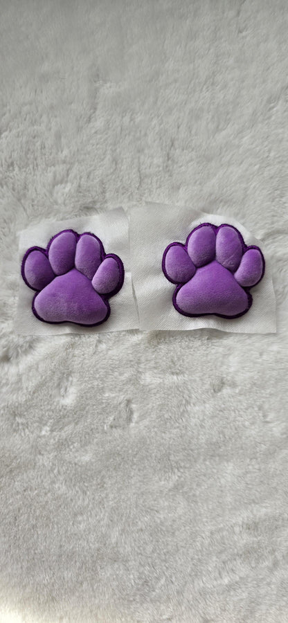 Plush Purple Paw Pad Bean Cat Style Stuffed Mochi for Furry Socks Gloves Accessories