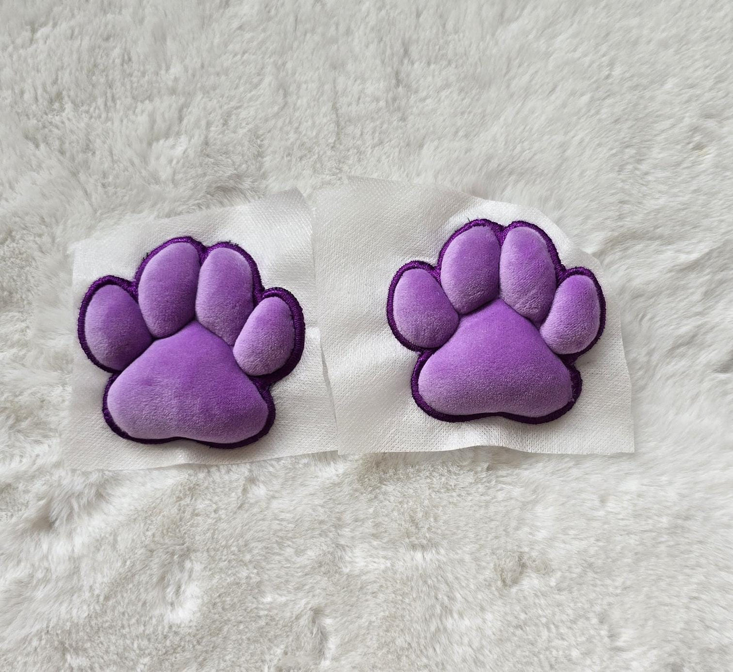 Plush Purple Paw Pad Bean Cat Style Stuffed Mochi for Furry Socks Gloves Accessories
