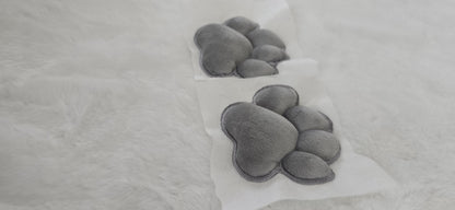 Plush Grey Paw Pad Bean Cat Style Stuffed Mochi for Furry Socks Gloves Accessories
