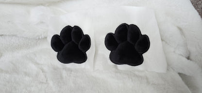 Plush Paw Pad Bean Cat Style Stuffed Black Mochi for Furry Socks Gloves Accessories