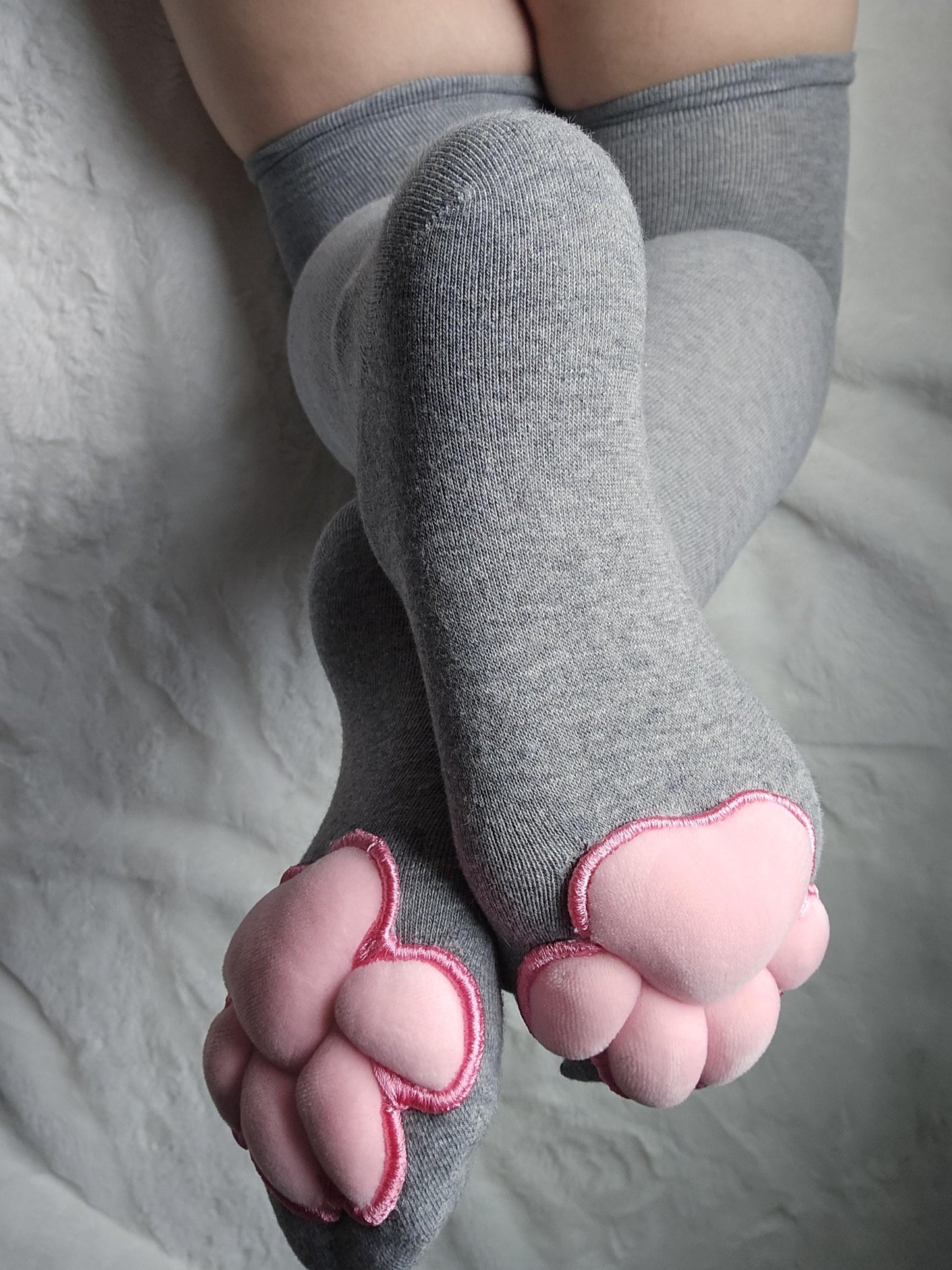 Plush Pink Paw Pad Bean Cat Style Stuffed Mochi for Furry Socks Gloves Accessories