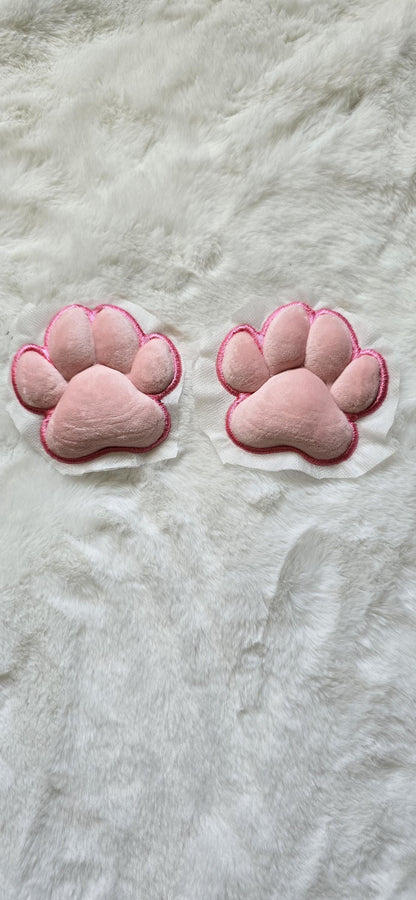 Plush Pink Paw Pad Bean Cat Style Stuffed Mochi for Furry Socks Gloves Accessories