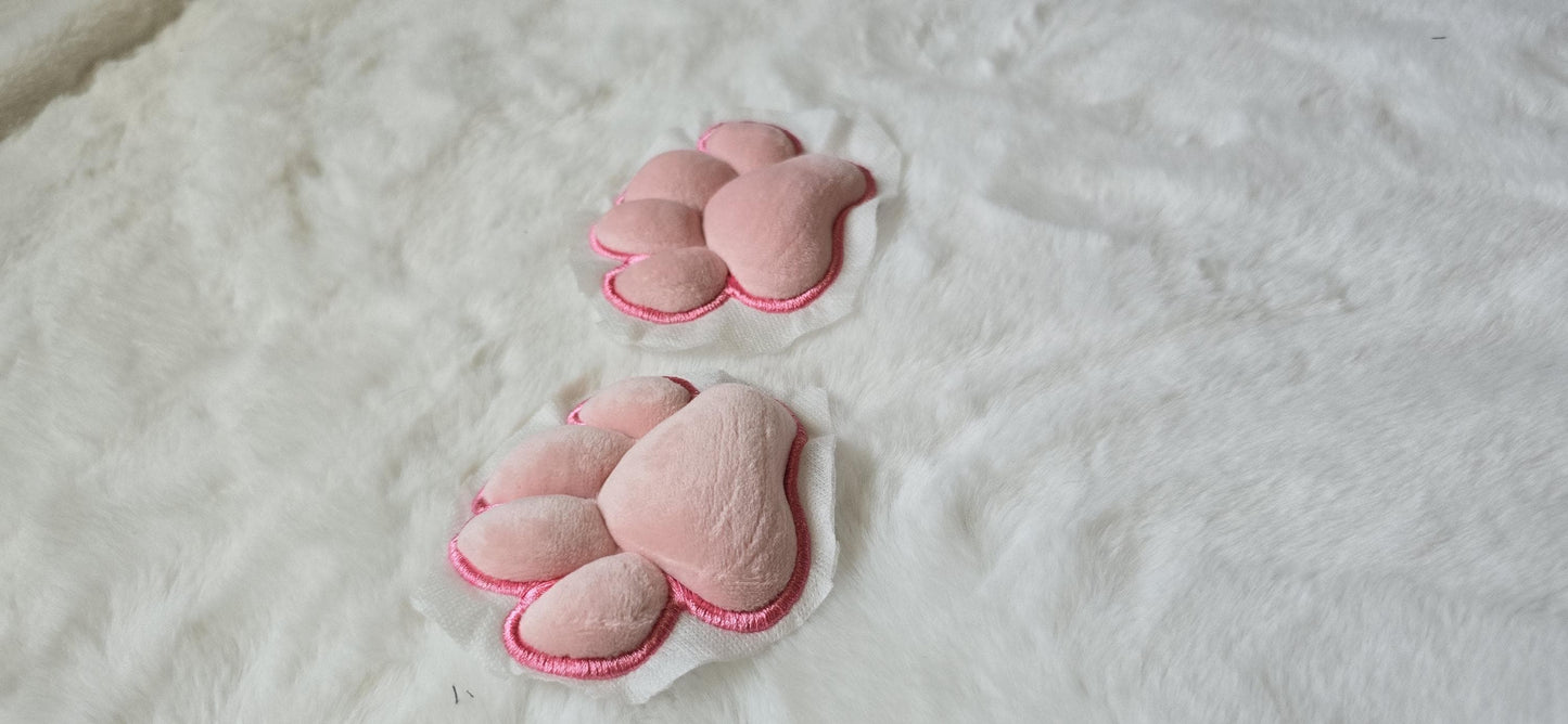 Plush Pink Paw Pad Bean Cat Style Stuffed Mochi for Furry Socks Gloves Accessories