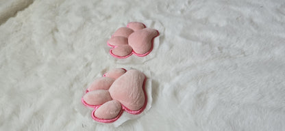 Plush Pink Paw Pad Bean Cat Style Stuffed Mochi for Furry Socks Gloves Accessories