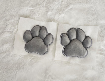 Plush Grey Paw Pad Bean Cat Style Stuffed Mochi for Furry Socks Gloves Accessories