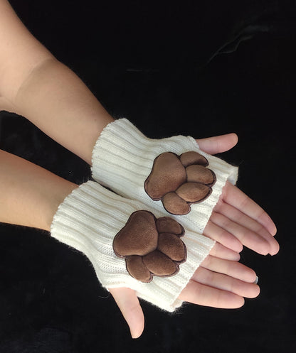 Plush Brown Paw Pad Bean Cat Style Stuffed Mochi for Furry Socks Gloves Accessories