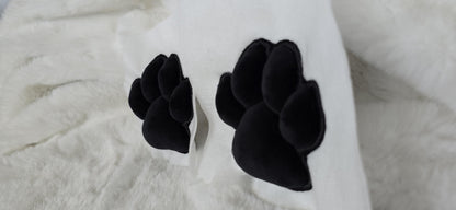 Plush Paw Pad Bean Cat Style Stuffed Black Mochi for Furry Socks Gloves Accessories